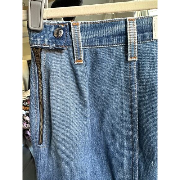 RE/DONE Levi’s Long Indigo Denim Skirt Size 23 NEW NWT! - Picture 9 of 10